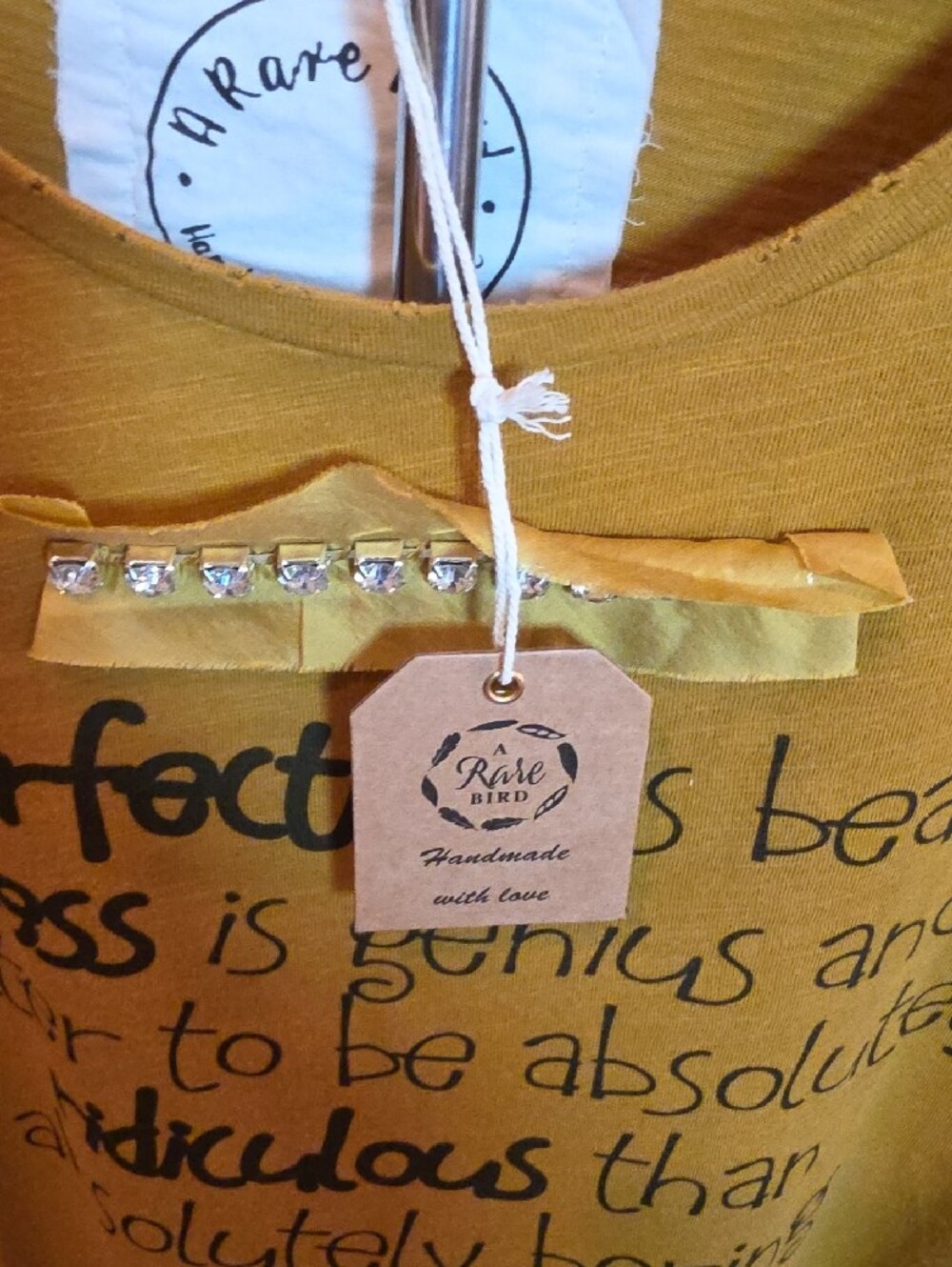 149p Mustard Short Sleeve Graphic Tee - Women - Picture 2 of 10